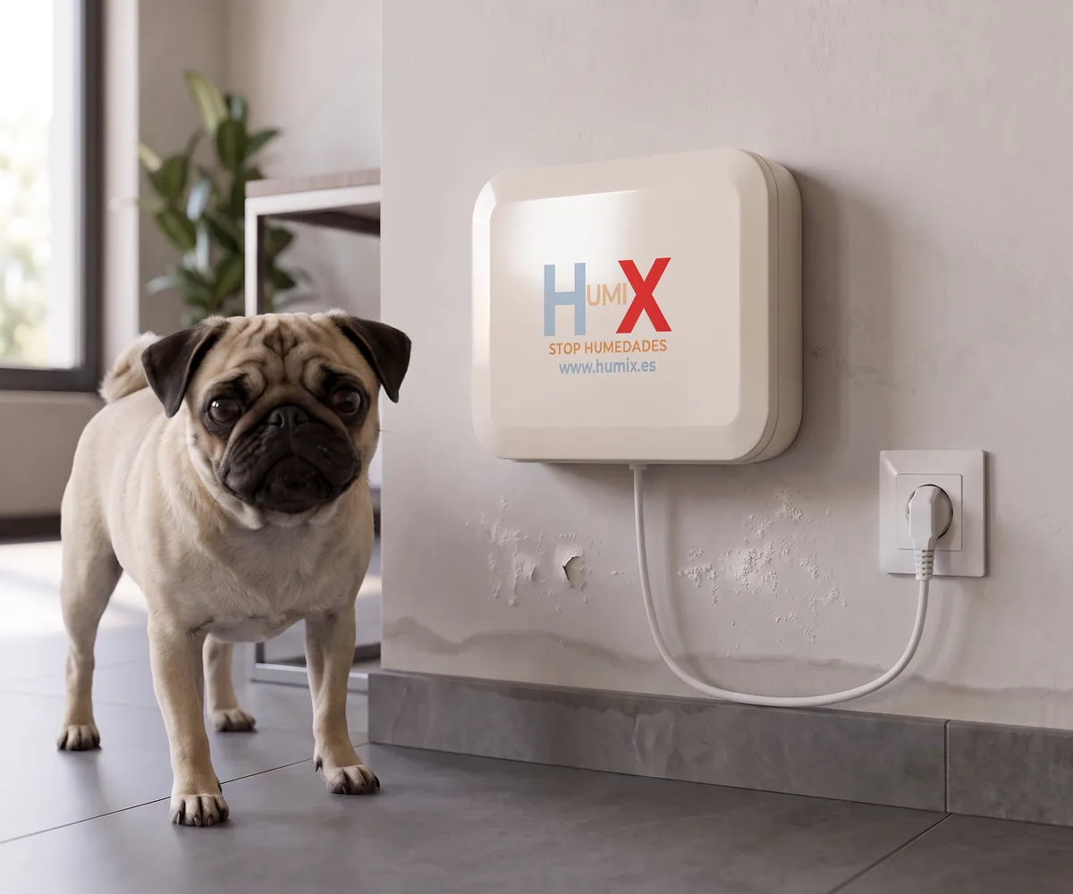 Sistema HUMIX instalado en pared húmeda en Aragón
